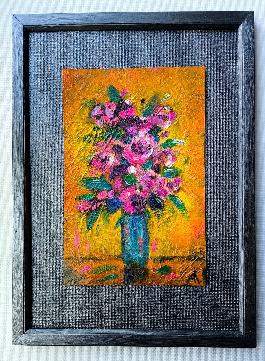 Impressionistic Botanical Oil Painting By Anastasia Kozorez, 9 X 13, Autumn, Original Artwork