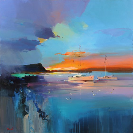 The Sun embracing the sea