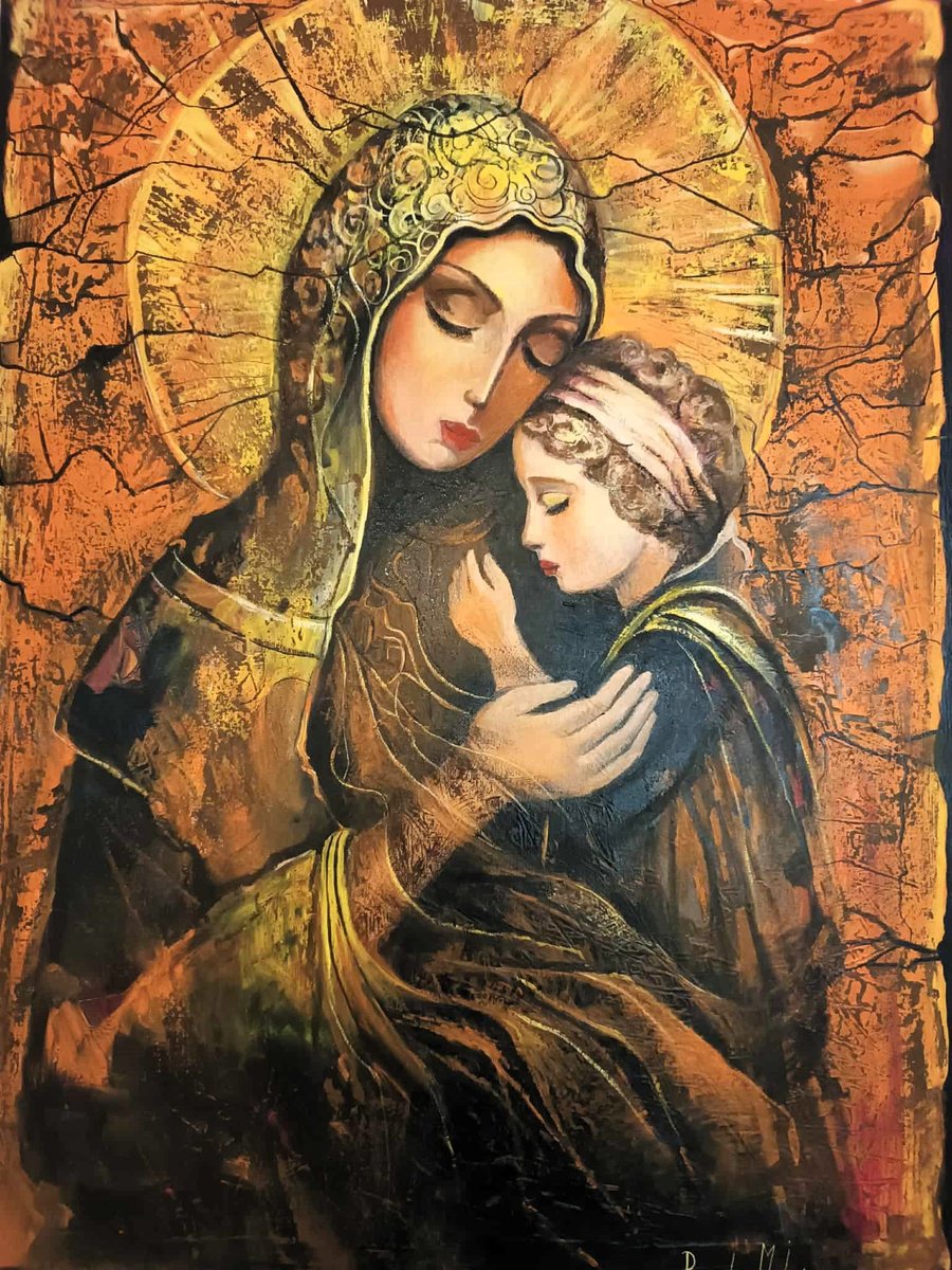 Impressionistic Portrait Oil Painting By Reneta Isin, 24 X 31", St. Mary Magdalene, Original Artwork