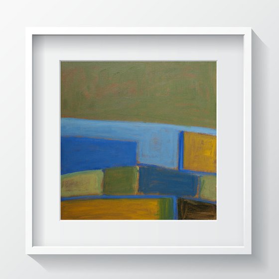 Wheat Fields By The Sea - Abstract Seascape