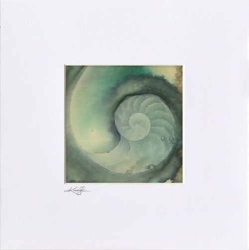 Nautilus Shell  1 - Abstract painting by Kathy Morton Stanion by Kathy Morton Stanion