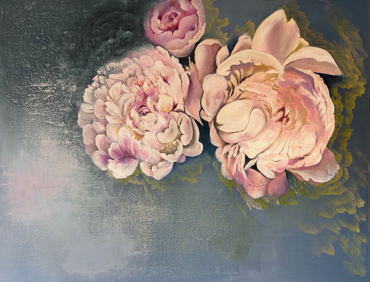 My peonies III by Ludmila Budanov