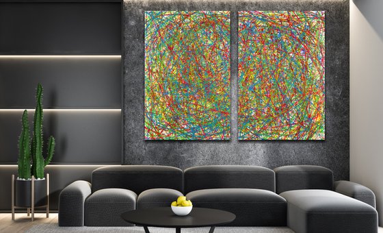 Colorful display of affection 2 /Diptych