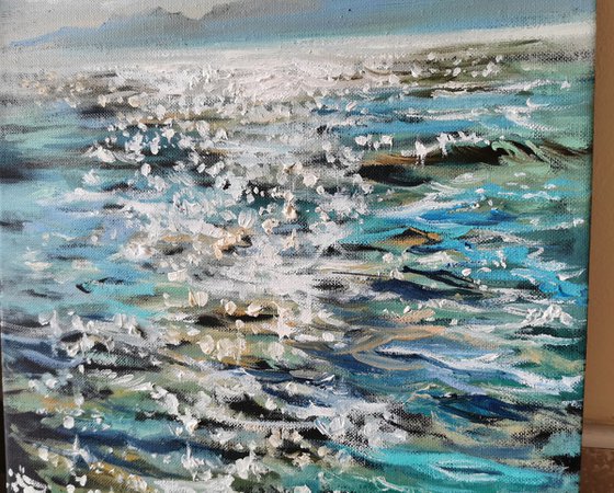 Ocean painting, Sea oil painting, Seascape painting