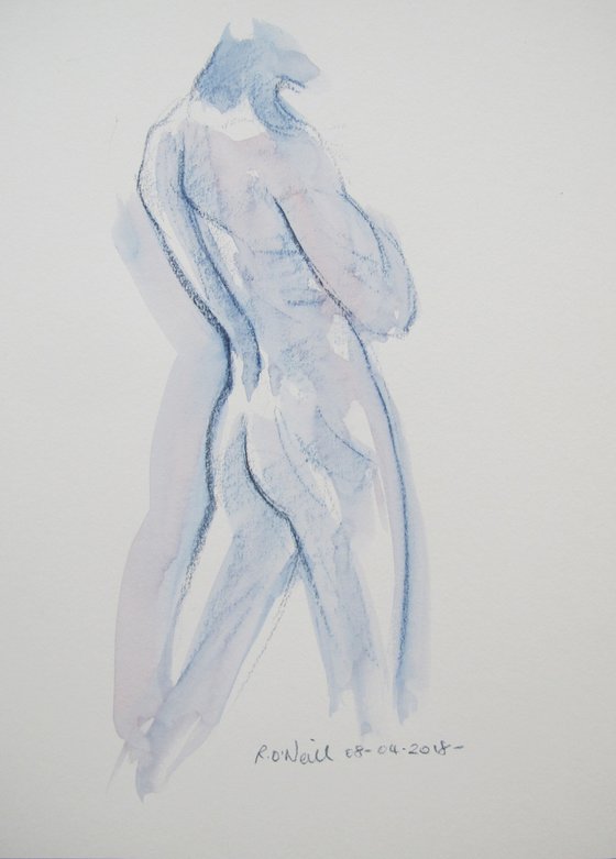 Standing male nude