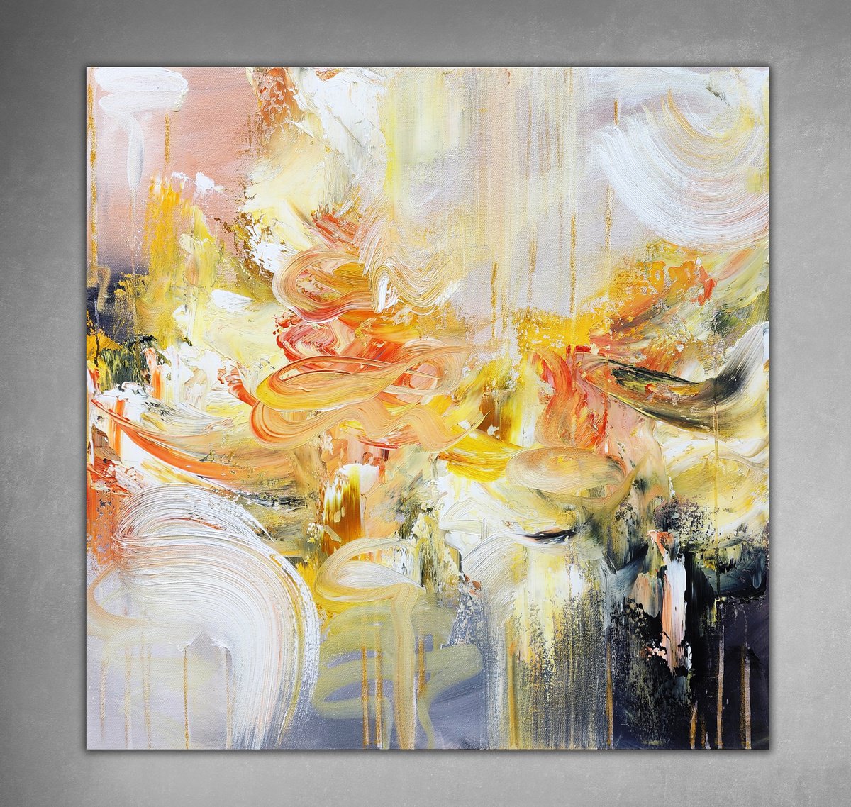 Abstract Acrylic Painting By Andrada Anghel, 24 X 24, Exploring Emotion Iii, Original Artwork