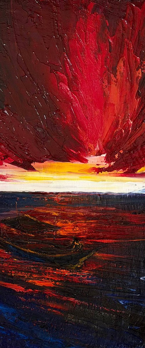 When the sky burns by Anastasiia Novitskaya