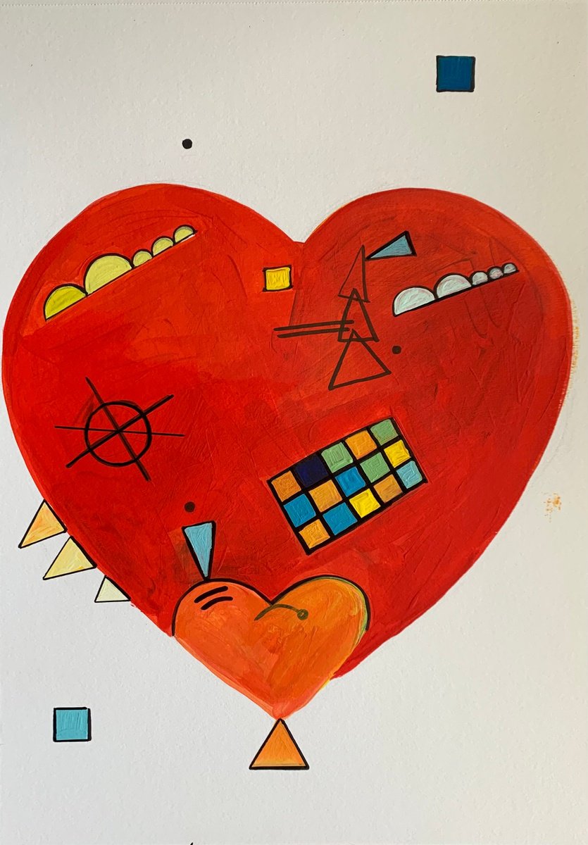 Kandinsky Heart by Olga Pascari