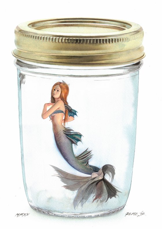 Mermaid in Jar I