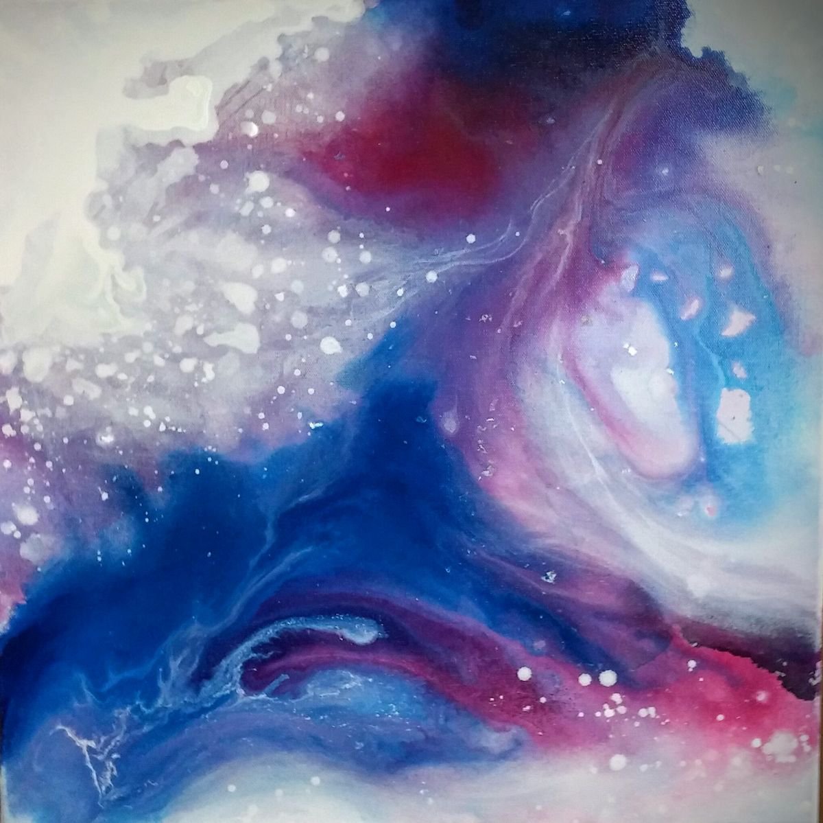 Currents 4/ Abstract Fluid Painting by Jessica Sanders