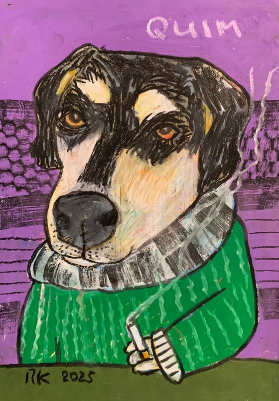 Smoking dog #104