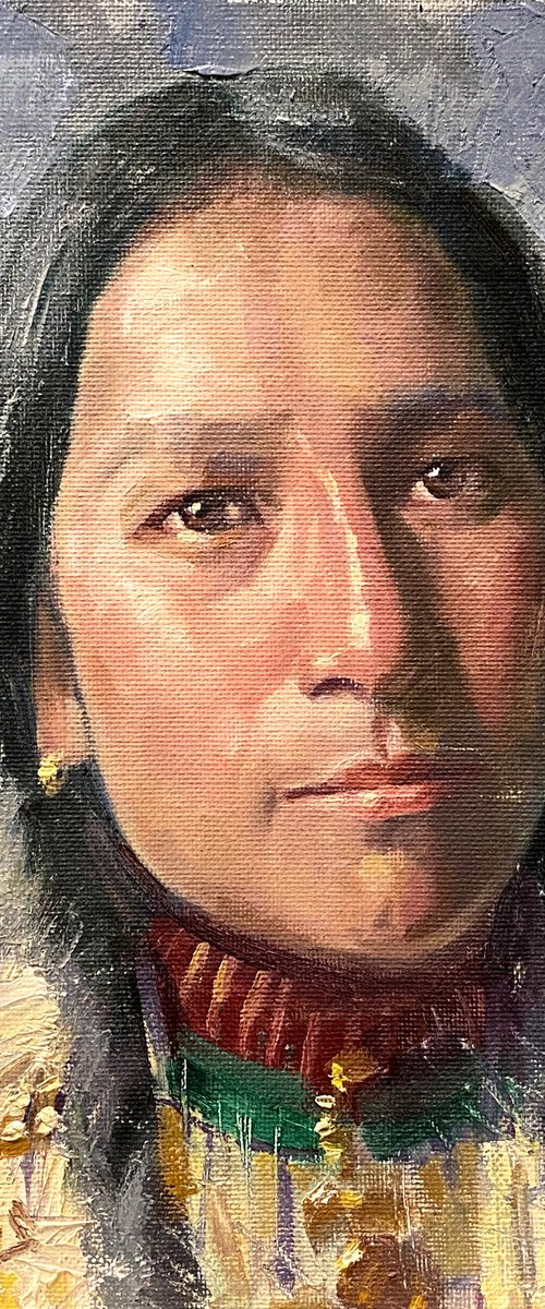 Native American Indian Woman by Paul Cheng