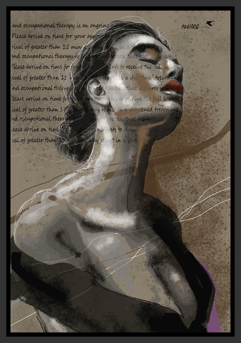 Impressionistic Portrait Painting By Joe Mcharg, 31 X 43, Lawanda