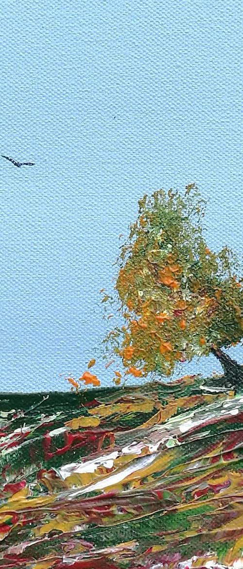 Lone Tree, small, framed, gorgeous by Mel Graham