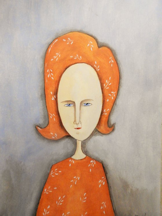 The orange woman