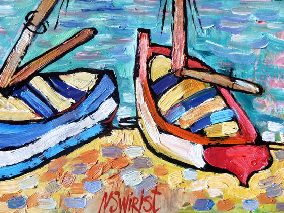 Boats and the sea.4