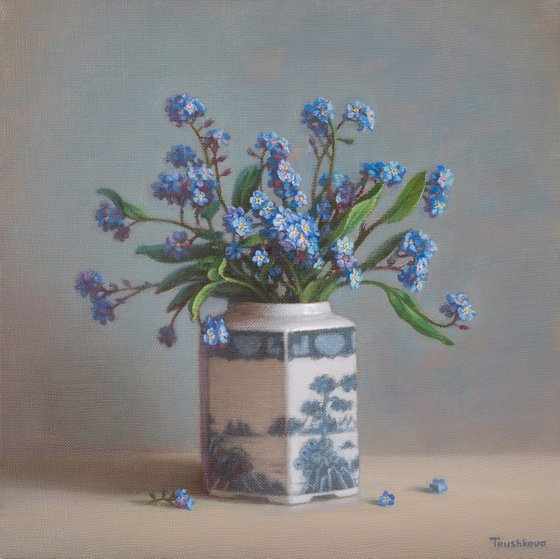Still life: Allure of blue