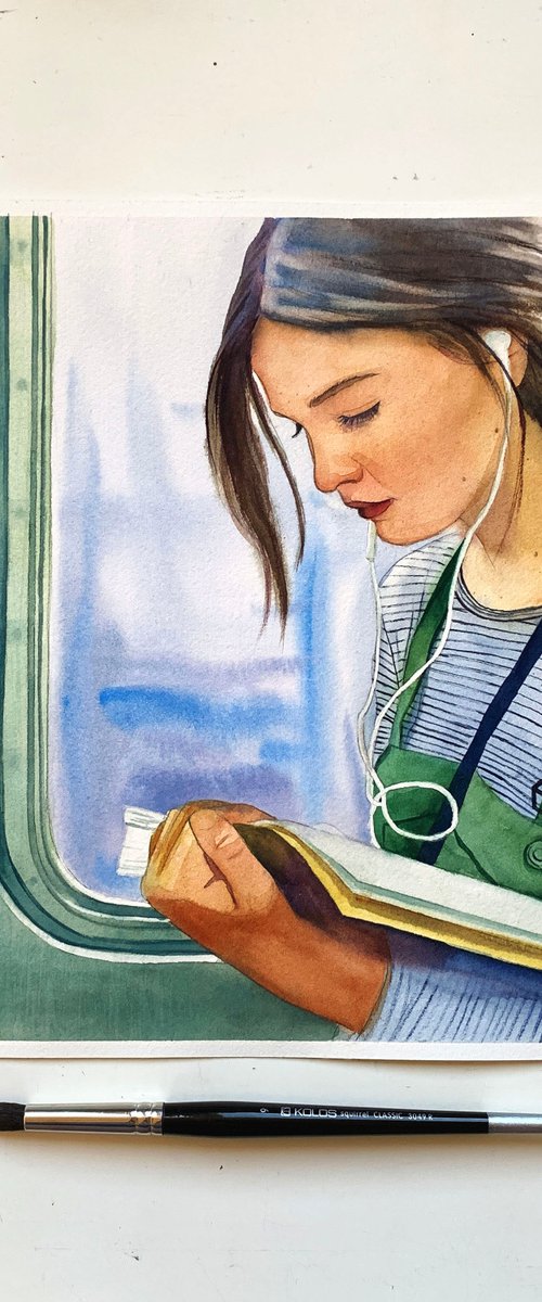 Woman reading by Tetiana Koda