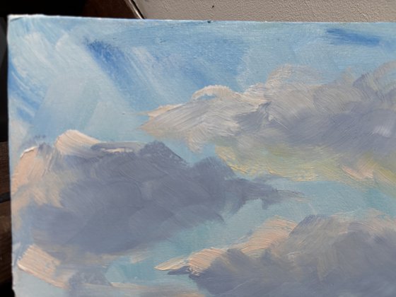 Clouds over the field