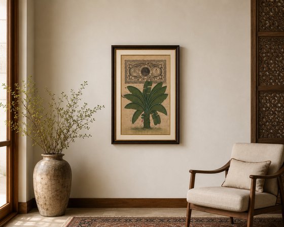Royal Banana Tree on Bikaner Stamp