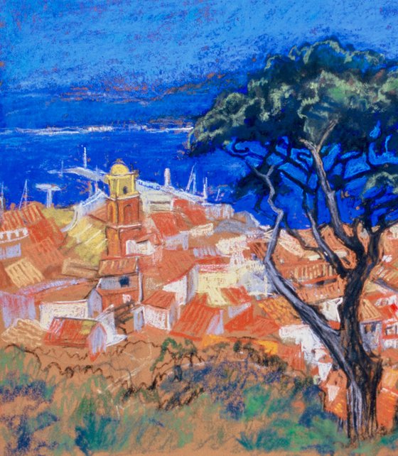 St Tropez through the trees