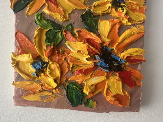 Sunflowers Deep impasto