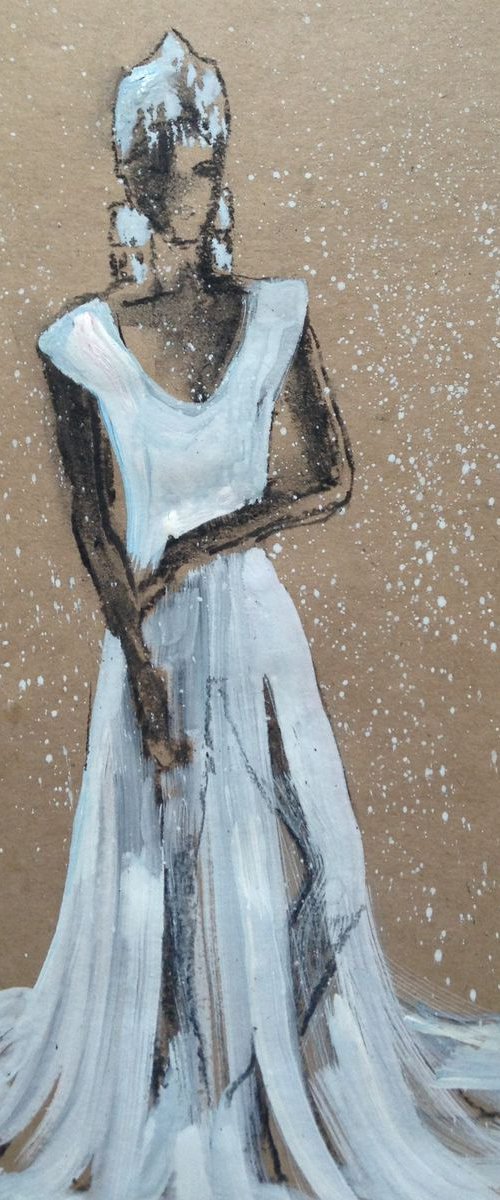 Cabaret dress of Snowqueen by Oxana Raduga
