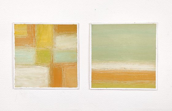 Etude diptych "Morning light"