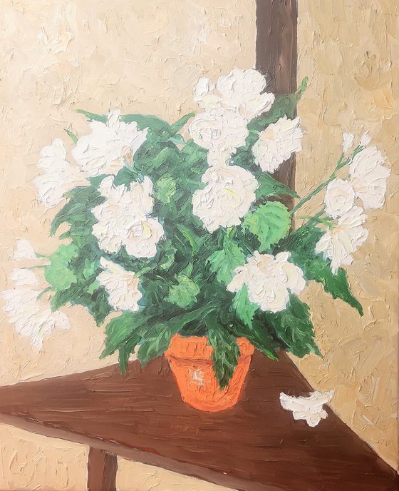 White flowers
