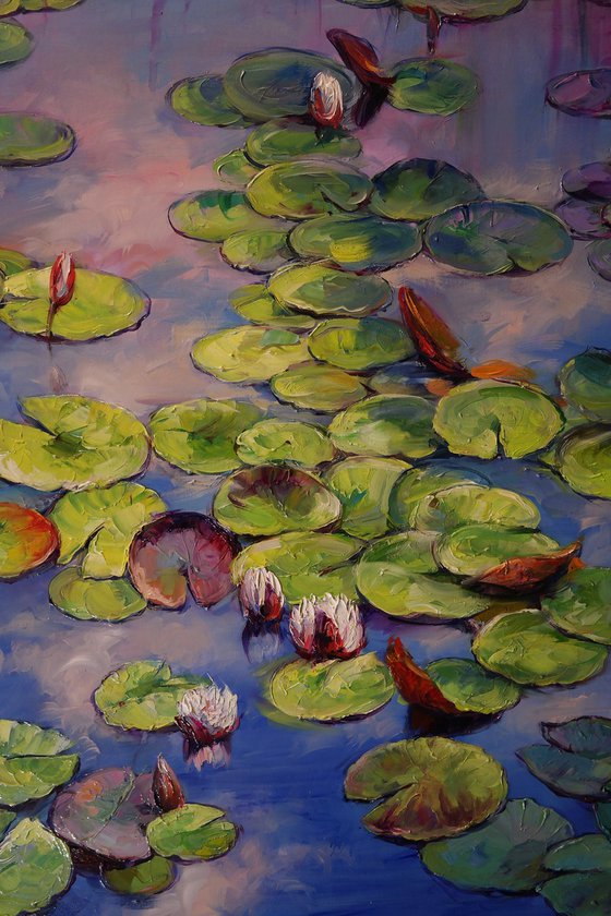 "Lilies on the Pond"