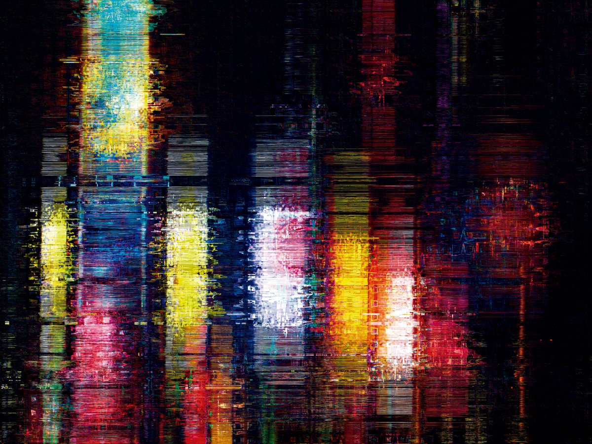 Abstract Cityscapes Print By Javier Diaz, 79 X 60, Estructuras Lumi?nicas 15/Original Artwork, Original Artwork
