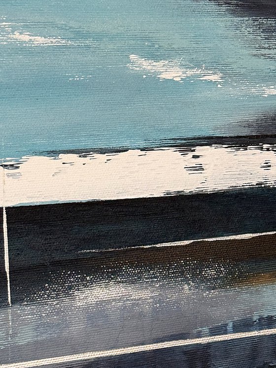 Beyond the Blue Divide diptych