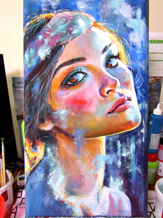 Girl with brown eyes II