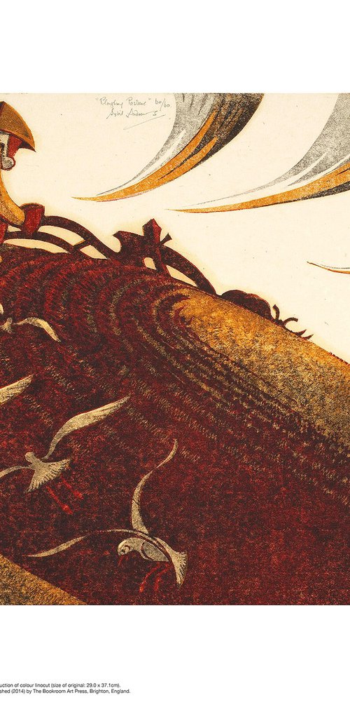 Ploughing Pasture by Sybil Andrews