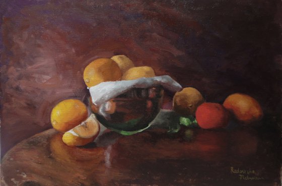 Still life with lemons