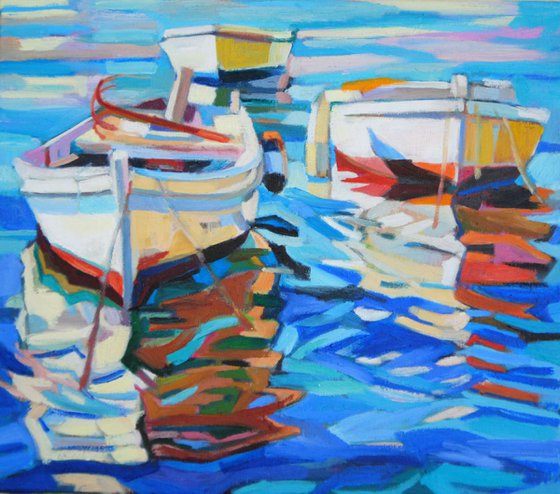 Boats  / 40 x 35 cm