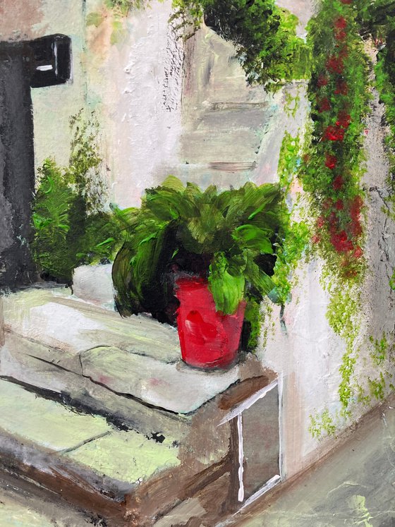 Steps to a Summer House, Italy