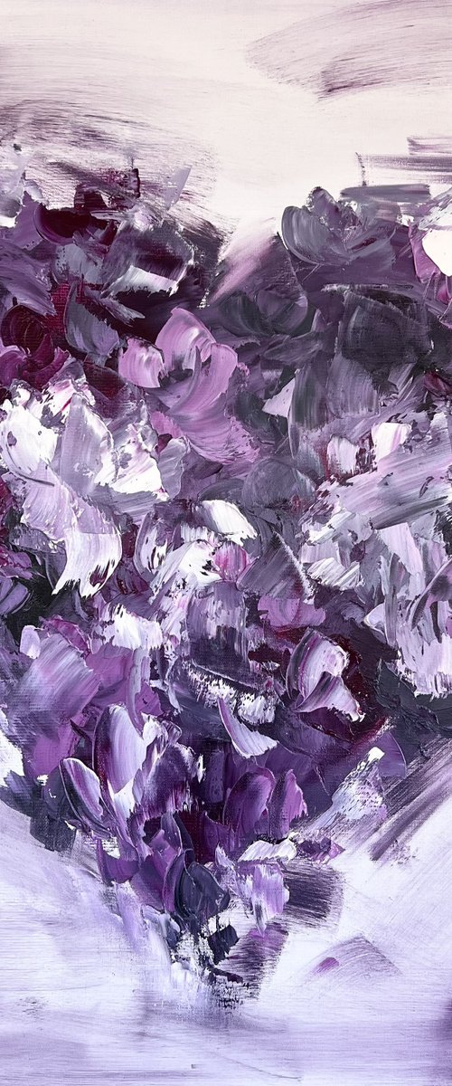 HEAR MY HEART - Violet. Beautiful. Love. Senses. Soul. Life. Abstraction. Flowers. by Marina Skromova