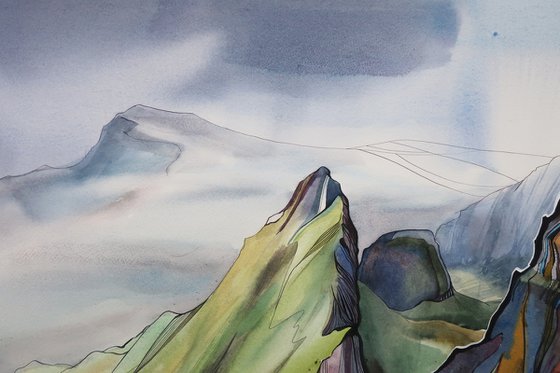 The Trotternish Ridge. 75*55 cm. Isle of Skye.