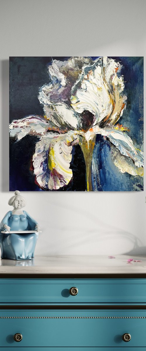 IRIS IN BLUE by Oksana Petrova