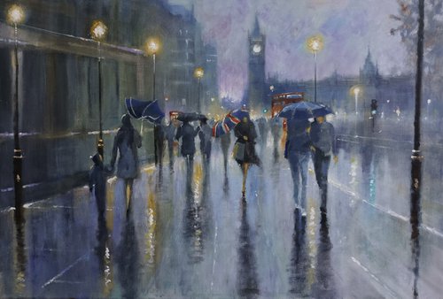 London Umbrellas by Alan Harris