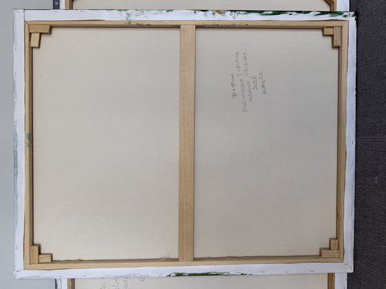 Ochre Light Across Green Depths