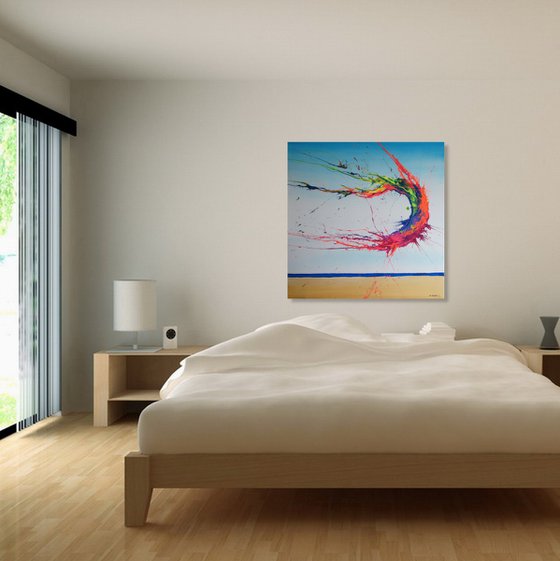 Summer Phenomenon III (Spirits Of Skies 100206) - 100 x 100 cm - XXL (40 x 40 inches)