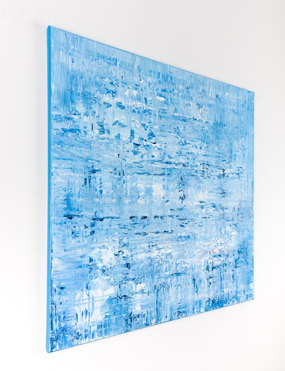 Blue abstract painting BH466