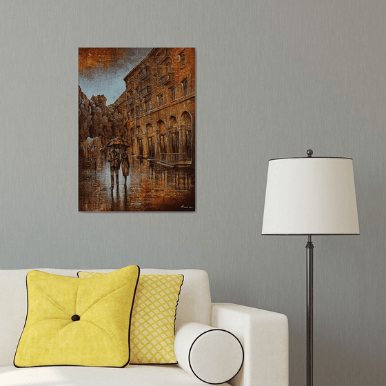 Cityscape 50x70cm ,Acrylic/canvas