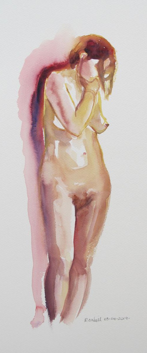 Standing female nude by Rory O’Neill