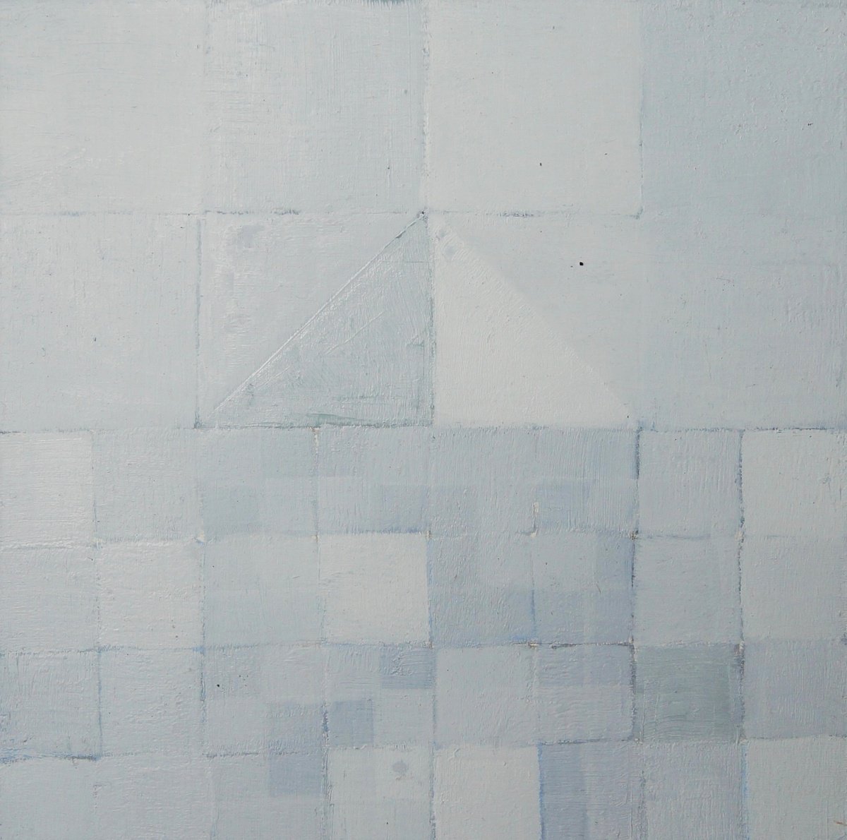 Geometric Abstract Oil Painting By Anna Jannack, 5 X 5, Squares Mini Xiv, Original Artwork