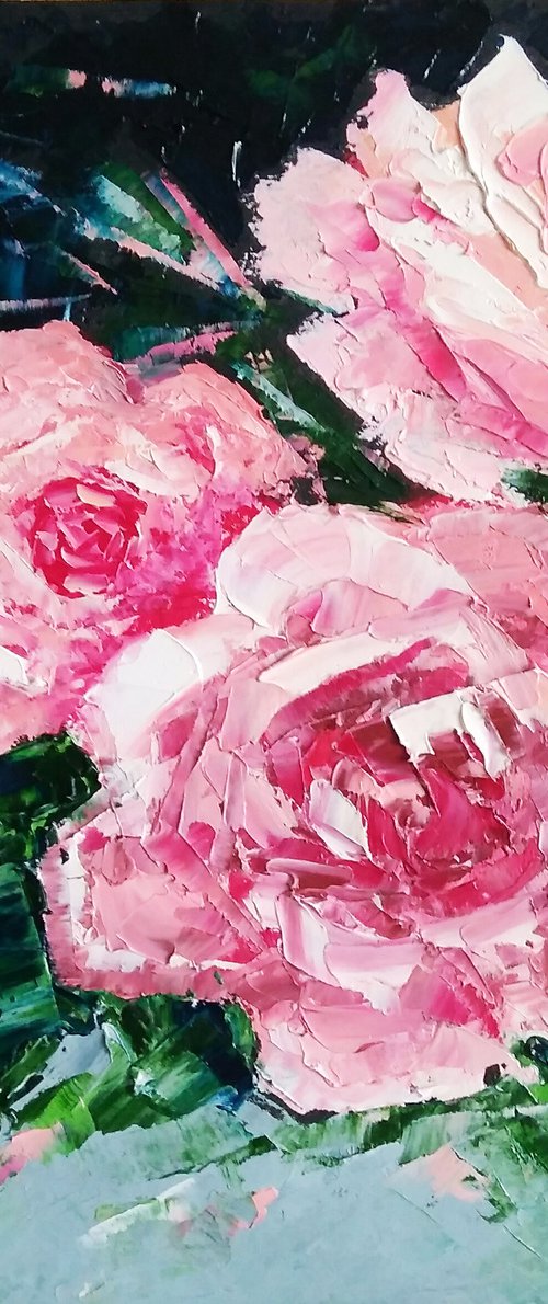 Pink Roses by Yulia Berseneva
