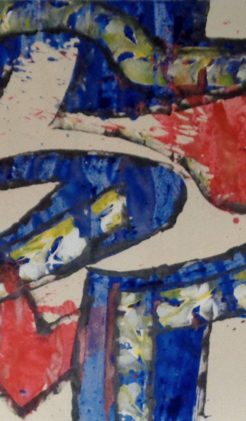 abstract-painting by Heinz Theuerkauf