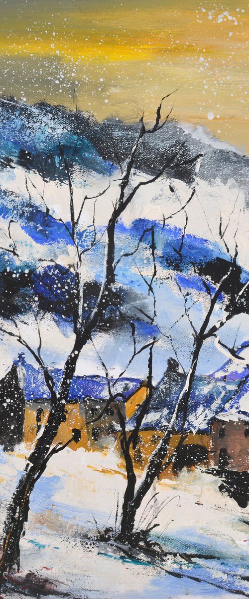 Snowy landscape by Pol Henry Ledent